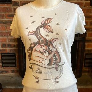 White Mermaid Graphic Tee